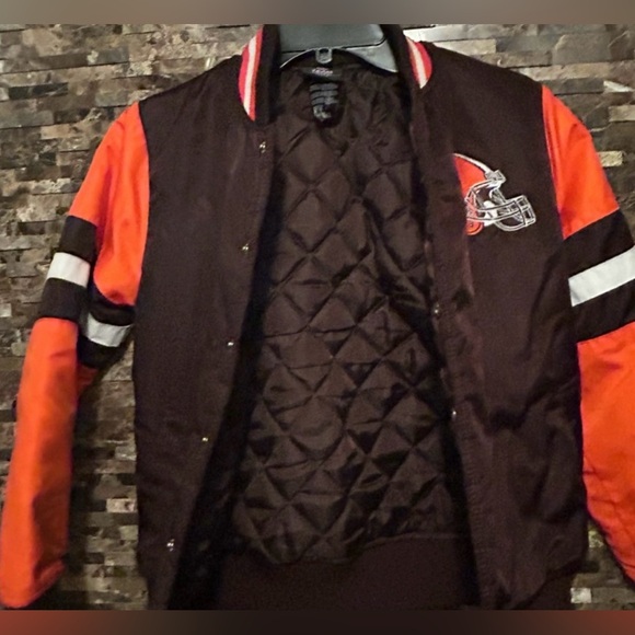NFL Other - BOYS  Brown and Orange  CLEVELAND BROWNS  Jacket Embroidered letters and helmet